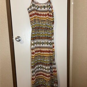Bobbie Brooks Colorful Patterned Maxi Dress
